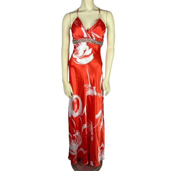 B. Smart Satin Formal Prom Dress Gown 3 Juniors XS S - Picture 2 of 16